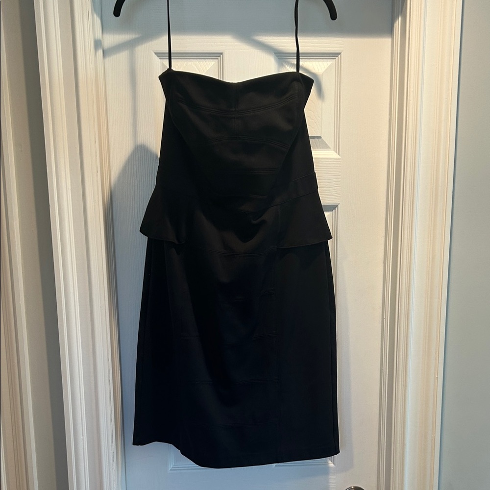 Chic Strapless Black Dress-Size 14.   Worn only once-White House Black Market